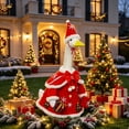 thumbnail image 6 of Christmas Goose Outfit, Porch Goose Christmas Outfits Dress with Santa Hat, Lawn Goose Cloths Costume for Garden Outdoor Patio Yard Christmas Decorations, 6 of 6