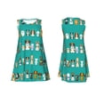 thumbnail image 7 of Lsque Cartoon Dogs Pattern Summer Dresses for Women – Sleeveless T-Shirt Swing Sundress, Perfect for the Beach and Casual Days, 7 of 7