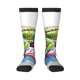 thumbnail image 1 of Fotbe Alligator Donut Pool Float Calcetas Divertidas Estampadas para Hombre y Mujer, Calcetas de Algodón hasta la Rodilla para Caminar, Correr, Enfermería y Embarazo, 1 of 6