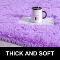 thumbnail image 2 of Softlife Super Soft Shaggy Area Rugs for Living Room Fluffy Carpets for Bedroom Home Decor,5.3'X7.5', Purple, 2 of 7