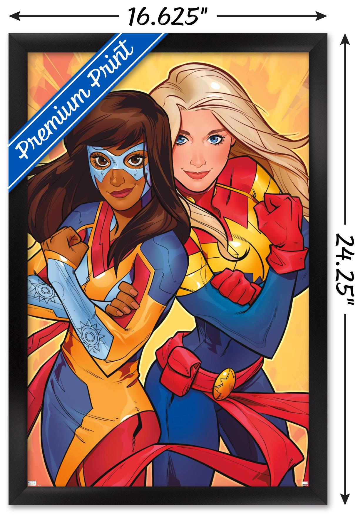 Marvel Comics - Ms. Marvel - Marvel Team-Up #5 Wall Poster, 14.725" x 22.375", Framed