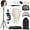 Black, variant on 22" Canvas Cork Wig Head with 57" Mannequin Tripod for Wigs,Manikin Head Block Set for Wigs Making Display with Wig caps,T Pins Set,Bristle Brush