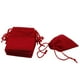 thumbnail image 1 of 50 bolsas de terciopelo con cordón para regalo, recuerdo de boda, bolsa de joyería roja rojo, 1 of 4