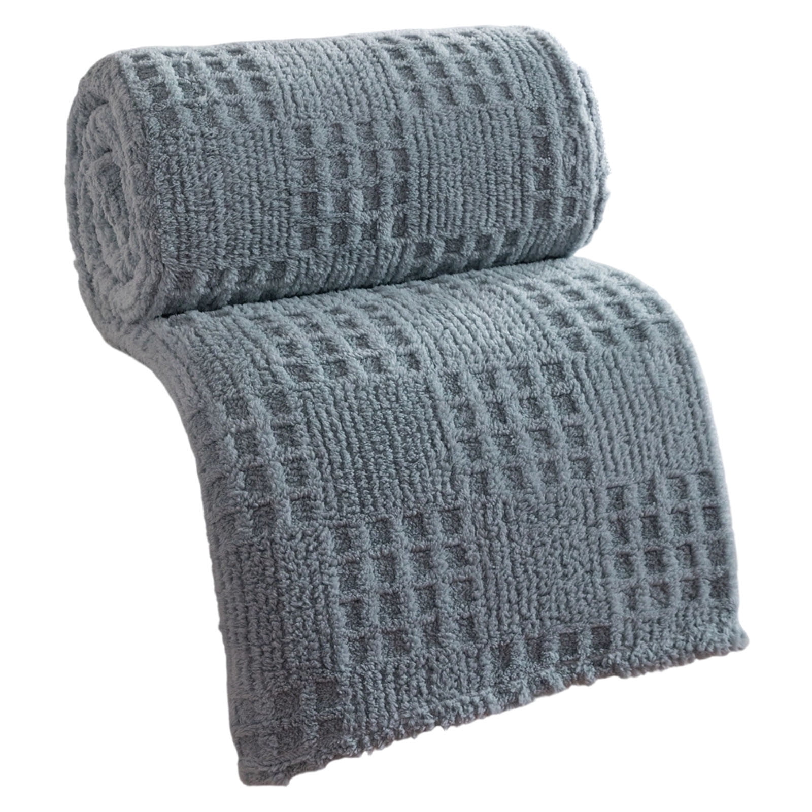 BVCL Blanket Yellow For Soft Polyester Blanket With Knit Pattern Blanket For Couch Bed Crate Machine Washable