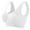 White, variant on Busydd Plus Size Sports Bras for Women No Underwire Solid Color Print Womens Underwear Comfy Stretchy Everyday Wireless Bras for Women M