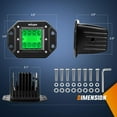 thumbnail image 6 of Nilight Flush Mount LED Light Pods 2 Pcs 42 W Green Upgraded Spot Flood Combo Bumper Driving Fog Lights Fishing Hunting Emergency Safety Signal Light for UTV Pickup Van Boat Tractor, 6 of 6