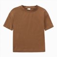thumbnail image 4 of peqiut Toddler Boy Summer Play Clothes Short Sleeve Tee Elastic Shorts Outfit 12M-5T, 4 of 6