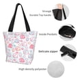 thumbnail image 4 of Pofeuu Cute Sheep Print Women Fashion Shoulder Handbags Top Handle Satchel Bags Tote Shoulder Shopping Bag Stylish Canvas Tote Bag, 4 of 6