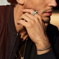 thumbnail image 4 of YYKihy Mens Ring Jewelry Copper Inlaid Carved Finger Ring For Daily Life, 4 of 6