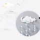 thumbnail image 4 of Bewildely Ganchos autoadhesivos de fácil instalación, gancho de viscosa de dibujos animados en forma de nube, ganchos con forma de estrella, Almacenamiento y organización del hogar, 4 of 6