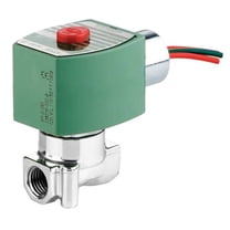 Redhat Solenoid Valve,SS,NC,Air, Inert Gas 8262H006