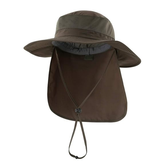 Pett Men's Sun Hat UPF50  Large Fishing Hat Neck Bucket Hat Navy Blue