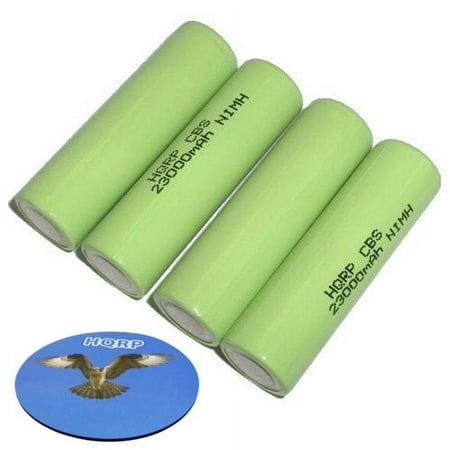 HQRP Four Rechargeable NiMh Batteries for Canon PowerShot A550 A560 A570 IS A580 A590 IS A60 Digital Camera + HQRP Coaster
