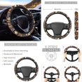 thumbnail image 3 of Renewold American Tribal Brown Beige Cow Print Car Seat Cushion Covers Set of 12 Front and Back Seat Protector,Soft Comfy Vehicle Seat Covers Car Accessories Decor Universal Fit Most Cars, 3 of 7