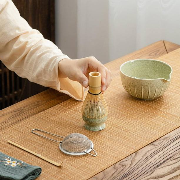 Japanese Matcha Bowl and Whisk Holder Gift Tea Accessories for