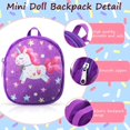 thumbnail image 4 of 8 Pcs Accessoires pour Poupée Incluent 4 Pcs Mini Sacs à Dos pour Poupée Mignon Sac à Dos à Fermeture Éclair Mini Sacs pour Licorne et 4 Pcs Livres Miniatures pour Accessoires de Poupée, 4 of 7