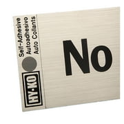 Hy-Ko 2 x 8 Vinyl No Solicitors Self-Adhesive Silver Door/Window Sign