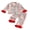 Pink, variant on Toddler Baby Girls Boy Christmas Pajamas Set Christmas Santa Gingerbread Bow Print Satin Long Sleeve Fuzzy Trim Tops With Pants Cute Christmas Holiday Fall Winter Sleepwear