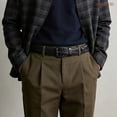 thumbnail image 6 of JASGOOD Men's Braided Leather Belt Casual Woven Belt for Daily Work Jeans Pants 1.4" Width, 6 of 9