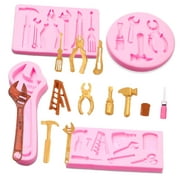 SKYSONIC Silicone Molds for Fondant, 3D Chocolate and Sugar Molds, Perfect for Cakes, Cupcakes, Cookies, and Candy