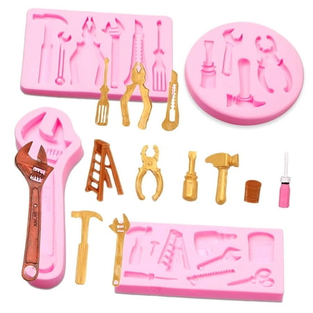SKYSONIC Silicone Molds for Fondant, 3D Chocolate and Sugar Molds, Perfect for Cakes, Cupcakes, Cookies, and Candy