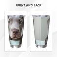 thumbnail image 3 of Bingfone Adorable Puppy Portrait for 20 Oz Stainless Steel Travel Mug Double Wall Water Coffee Cup for Home,Office, Outdoor Works Great for Ice Drinks and Hot Beverage-Straw Three-piece Set, 3 of 8