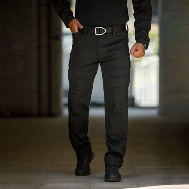 Puntoco Traje deportivo de moda para exteriores para hombre, traje de entrenamiento, pantalones tácticos de montañismo y pantalones