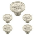 thumbnail image 2 of Franklin Brass 1-3/8" Turtle Knob in Vintage Antique White, 5-Pack, 2 of 3
