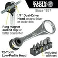 thumbnail image 2 of Klein Tools 65200 5-Piece Slim Profile Mini Ratchet Set, 2 of 7