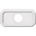 thumbnail image 1 of Ekena Millwork CMP16X8ED-04000 4 in. ID x 5.5 in. Rectangle Émeraude Architectural Grade Médaillon de Plafond Contemporain PVC, 1 of 4
