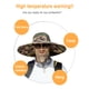 thumbnail image 4 of Sombrero de visera solar de ala grande, sombrero de pescador con máscara transpirable de verano para hombre, sombrero informal para exteriores, 4 of 6