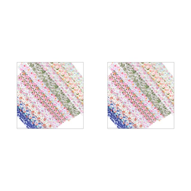 Vogacara Pack of 10 Nail Sticker Beautiful Art Accessories Manicure Decor Foil Simple Hand Girl Nails Universal Decoration Operation 20*4cm 2Conjunto