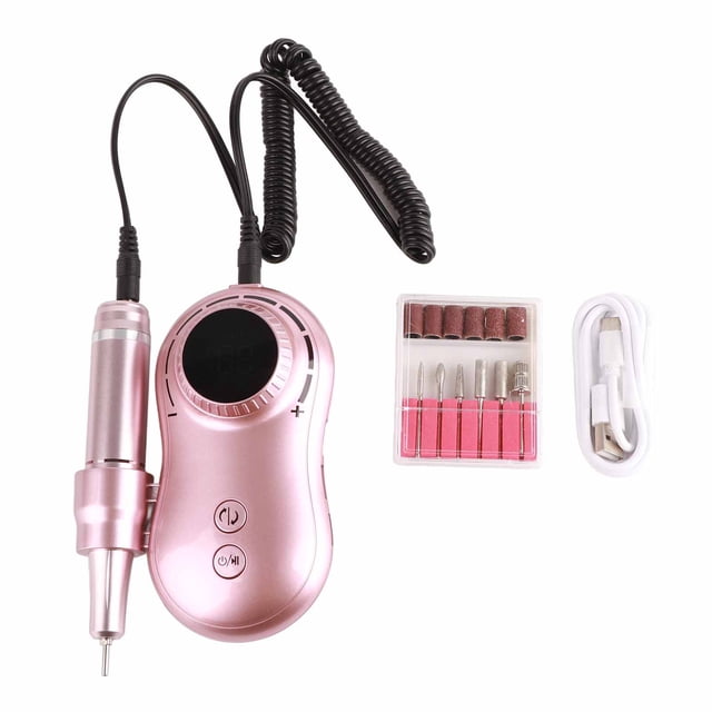 Máquina perforadora de uñas recargable, máquina perforadora de uñas Máquina pulidora de uñas eléctrica de 35000 RPM Máquina perforadora de uñas eléctrica Elegante y moderna