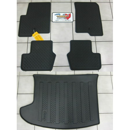 2007 2016 Jeep Compass Patriot Rubber Slush Floor Mats Cargo