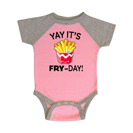 

Inktastic Yay Its Fry Day with Cute French Fries Gift Baby Boy or Baby Girl Bodysuit