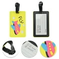 thumbnail image 3 of Unique Bargains 1 Pc Aircraft Pattern Luggage Tag for Travelling Yellow, 3 of 5