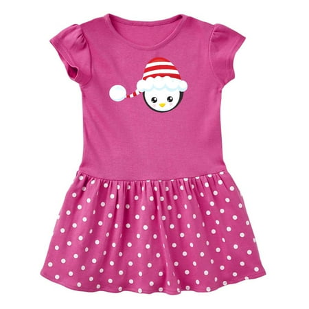 

Inktastic Cute Penguin Penguin Head Penguin With Red Hat Gift Toddler Girl Dress