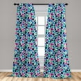 thumbnail image 5 of Ambesonne Abstract Curtains, Colorful Raindrops, Pair of 28"x84", Multicolor, 5 of 5