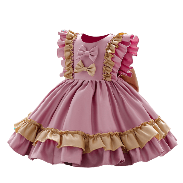 2023 vestido de princesa Lolita para ninas pequenas primer ano fiesta de cumpleanos vestidos de boda ropa para ninos tutu con lazo vestido 9 12M Etiqueta 70 Gao Jinjia LED Walmart en linea