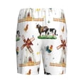 thumbnail image 2 of Lsque Cute Farm Mens Sleep Pajama Shorts,Short Pajama Pants, Cotton Ultra-Soft Knit-Large, 2 of 9