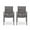 Gray/Dark Gray, variant on GDF Studio Barbour Outdoor Aluminum and Rope Dining Chairs, Set of 2, Gray and Dark Gray