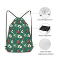 thumbnail image 5 of XMXT Waterproof Gym Bag, Cartoon Christmas Gloves Drawstring Backpack for Men, m, 5 of 8