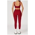 thumbnail image 2 of Conjuntos de entrenamiento for mujer, 2 piezas, sujetador deportivo, camiseta sin mangas, polainas de cintura alta, gimnasio, Yoga, ropa activa, Top de entrenamiento for mujer, 2 of 4