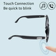 thumbnail image 4 of Lunettes Intelligentes à Commande Tactile, Lunettes de Soleil Audio avec Microphone et Haut-Parleur Intégrés, Lunettes de Soleil Intelligentes IA Étanches IP65, pour Sports de Plein Air, 168 Heures, 4 of 7