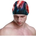 thumbnail image 2 of FYBTO Swimming Cap Red Spiral Galaxy Universe Adult FYBTO Polyester, 2 of 4