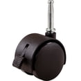 thumbnail image 1 of Shepherd Hardware 9406 2-Inch Office Chair Caster, Twin Wheel with Brake, 5/16-Inch Stem Diameter, 75lb Load Capacity, 2-Pack, 1 of 4