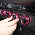 thumbnail image 6 of TINKI Car Air Conditioner and Volume Vent Outlet Knob Button Ring Cover 4pcs for Toyota Tacoma 2015 2016 2017 2018 2019 2020 2021 2022, 6 of 7