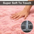 thumbnail image 4 of Christmas Area Rug for Living Room, Large Fluffy Rug for Bedroom & Fuzzy Furry Plush Soft Rugs, Small Shaggy Carpet for Dorm Room Home Decor (55"X20", Light Pink), 4 of 8