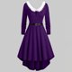 thumbnail image 3 of Liquidación de Lilgiuy por menos de 10 $ Vestidos de fiesta de Navidad para mujer Disfraz de Papá Noel Vestido de terciopelo Vestidos de Navidad de manga larga Vestido midi de señora Túnica, 3 of 5