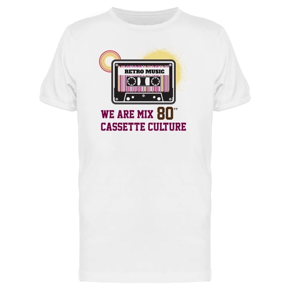 We Are 80S Mix Graphic Tee Men's -Image by Shutterstock